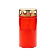 Uz casnic si menaj - Candela cu capac v1-130s rosu 10buc/set