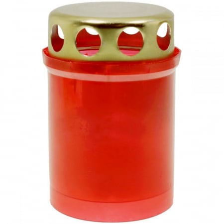 Lumanari - Candela cu capac v1-50s t rosu 28buc/set