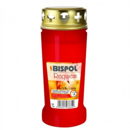 Uz casnic si menaj - Candela cu capac v4 rosu 16buc/set