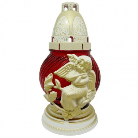 Uz casnic si menaj - Candela din sticla 70-9 rosu ingeras 8buc/set