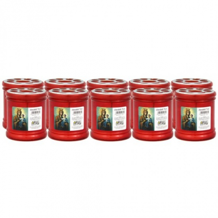 Lumanari - Candela plastic cu capac t15 10buc/set