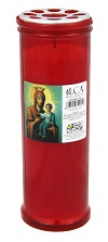 Lumanari - Candela plastic cu capac t50 10buc/set
