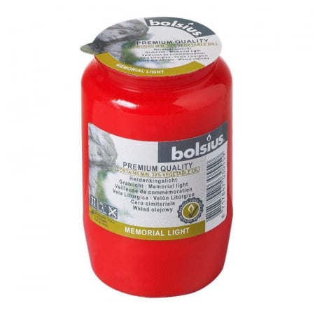 Lumanari - Candela rezerva ulei bolsius bo nr.3 rosu