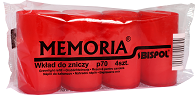 Uz casnic si menaj - Candela tip rezerva p70 a4 rosu 4buc/set