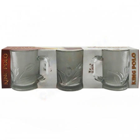 Vase si accesorii bucatarie - Cani din sticla pirzma (king polo) 3buc/set