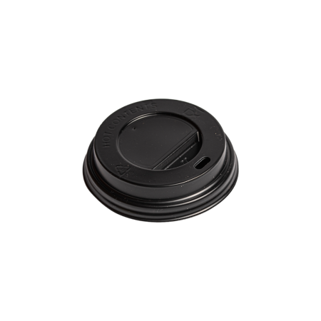 Unica folosinta - Capace Pahare Carton 8 Oz Negre - 100 Buc / Set