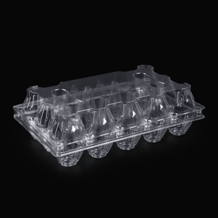 Unica folosinta - Caserolă ouă, PET transparent, 15 cuiburi - 400 Buc / Set