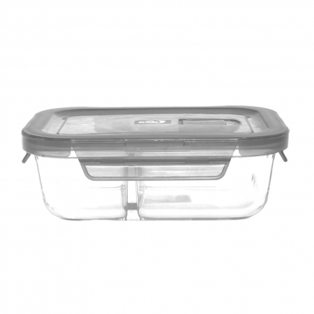 Vase si accesorii bucatarie - Caserola termorezistenta cu capac 1l dreptunghiulara mx