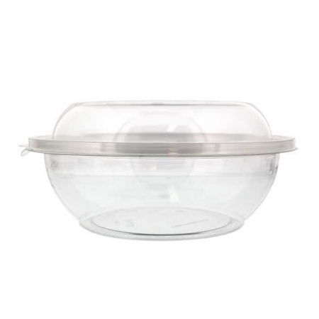 Caserole - Caserole plastic transparent cu capac salata 1070gr 84buc/set