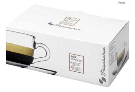 Ceasca Cafea din Sticla 85 cc + Farfurioara - BASIC [1]