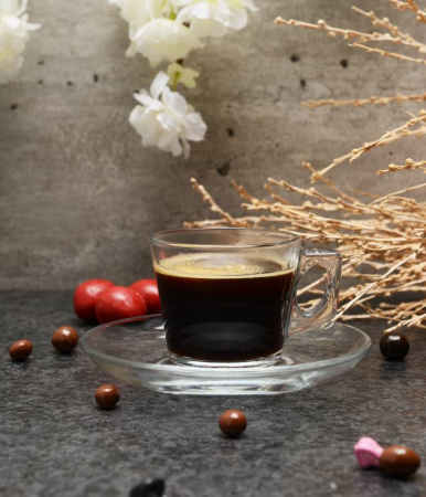 Ceasca Cafea 195 cc + Farfurioara din Sticla - VELA [2]