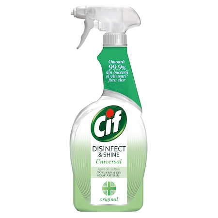 Detergenti si solutii de curatenie - Cif dezinfectant spray 750ml shine universal