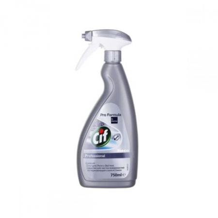 Solutie universala - Cif profesional detergent otel inox pompa 750ml