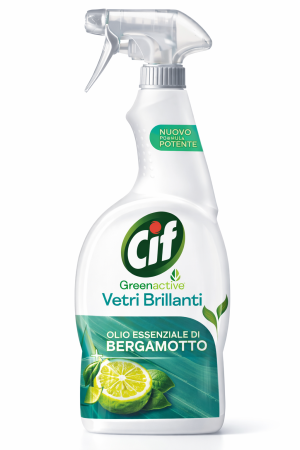 Detergenti si solutii de curatenie - Cif spray 650ml green active solutie geam lamaie verde