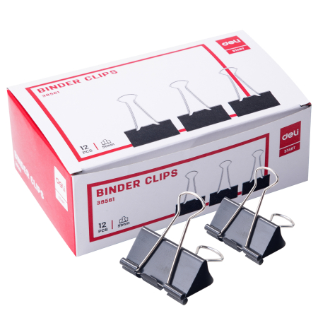 Birotica & Papetarie - Clipsuri hartie Deli 51 mm – 12 buc/set