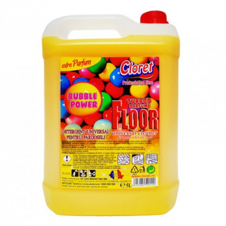 Solutie pardoseli - Cloret detergent pardoseli 5l bubble gum