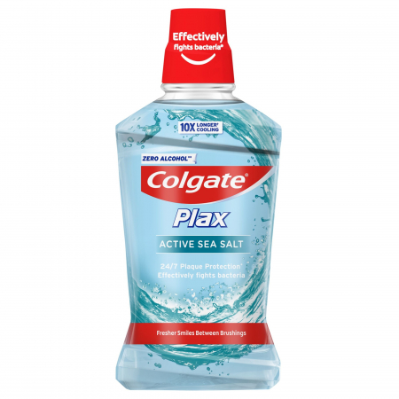 Ingrijirea corpului - Colgate apa gura 500ml plax active sea salt