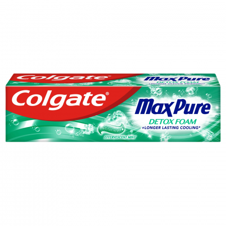 Ingrijirea corpului - Colgate pasta dinti 75ml max pure detox foam mint
