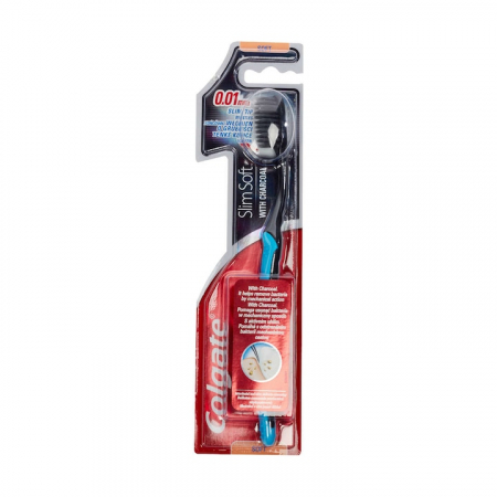 Ingrijirea corpului - Colgate periuta dinti slim soft charcoal