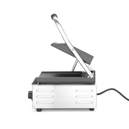 Contact grill, suprafete striate din fonta cu invelis ceramic, 1800 W, corp inox, Hendi, potrvit si pentru uz profesional [2]