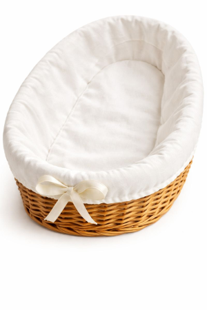 Cos paine - Cos de paine oval din PVC si textil – 25 × 17 × 7 cm