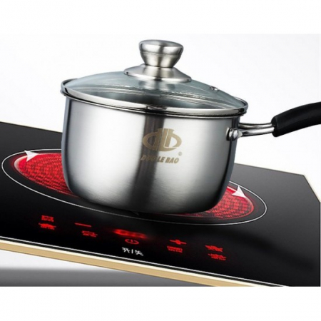 Cratita inox cu coada+capac 16cm [1]