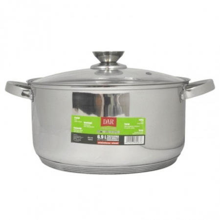 Cratite - Cratita inox 26x13cm 6.9l cu capac de sticla mx