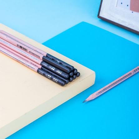 Creion grafit HB fără gumă Deli [9]