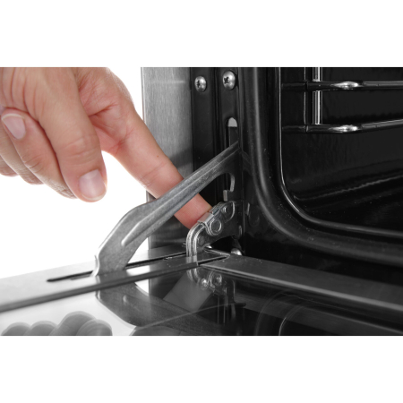 Cuptor convectie cu umidificare Hendi H90S, 4 tavi 438x315 mm incluse, 2 elemente incalzire, 2 ventilatoare, termostat reglabil 50-300 gr C, timer 0-120 min, 2670W, 595x595x(H)570 mm [6]