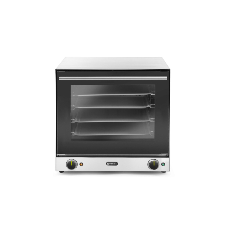 Cuptoare profesionale - Cuptor convectie Hendi H90, 4 tavi 438x315 mm incluse, 2 elemente incalzire, 2 ventilatoare, termostat reglabil 50-300 gr C, timer 0-120 min, 2670 W,595x624x(H)572mm