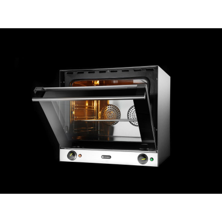 Cuptor convectie Hendi H90, 4 tavi 438x315 mm incluse, 2 elemente incalzire, 2 ventilatoare, termostat reglabil 50-300 gr C, timer 0-120 min, 2670 W,595x624x(H)572mm [7]