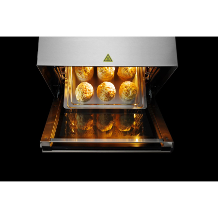 Cuptor convectie Hendi H90, 4 tavi 438x315 mm incluse, 2 elemente incalzire, 2 ventilatoare, termostat reglabil 50-300 gr C, timer 0-120 min, 2670 W,595x624x(H)572mm [13]