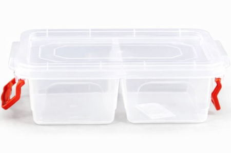 Vase si accesorii bucatarie - Cutie alimente STERK cu 2 compartimente, 16 x 11 x 5 cm