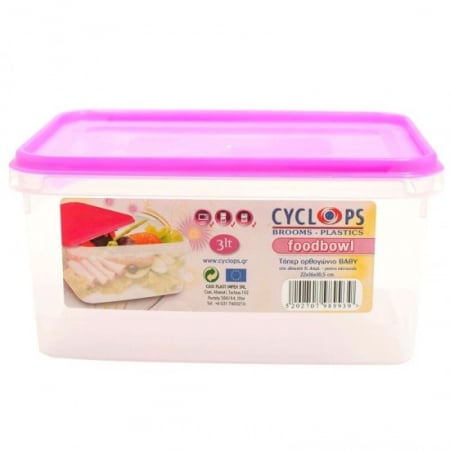 Cutie alimente - Cutie alimente dreptunghiulara microunde 3l
