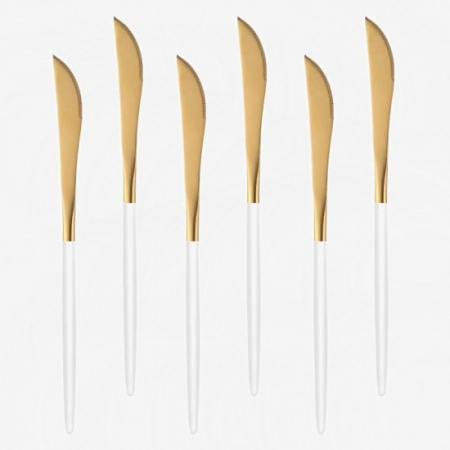 Cutit inox deluxe diverse culori 6buc/set [2]