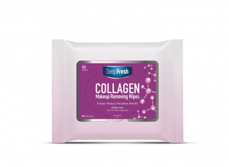 Servetele demachiante - Deep fresh servetele demachiante 25buc collagen