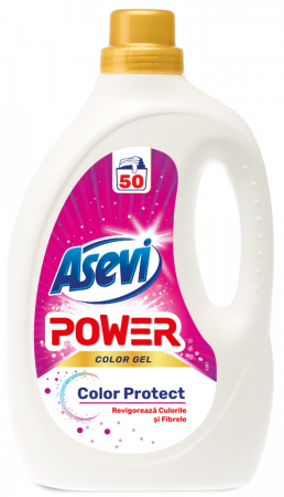 Detergent rufe lichid - Detergent lichit Asevi Power 2.5L , Color Protect 50 de Spalari