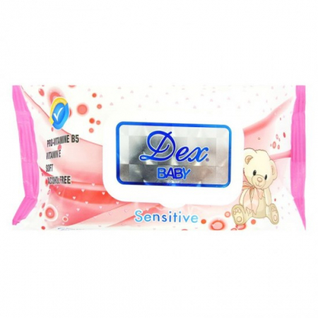 Consumabile hartie - Dex servetele umede 72buc sensitive