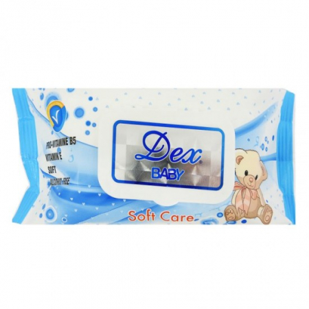 Consumabile hartie - Dex servetele umede 72buc soft care