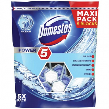 Odorizante - Domestos odorizant wc bile 5x55g ocean
