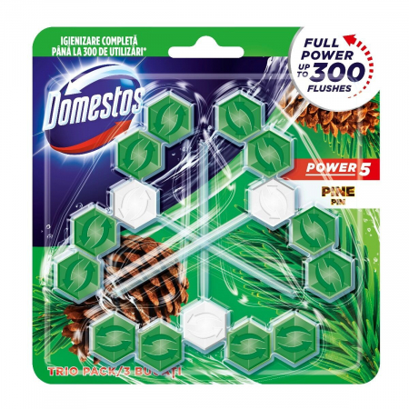 Odorizante - Domestos power 5 odorizant wc bile 3x55g pin