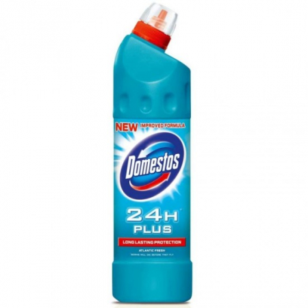 Detergenti si solutii de curatenie - Domestos solutie wc lichid 750ml atlantic fresh