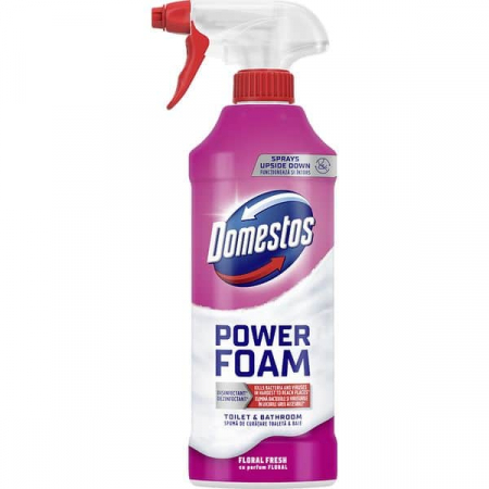 Solutie baie - Domestos spray spuma 435ml baie floral