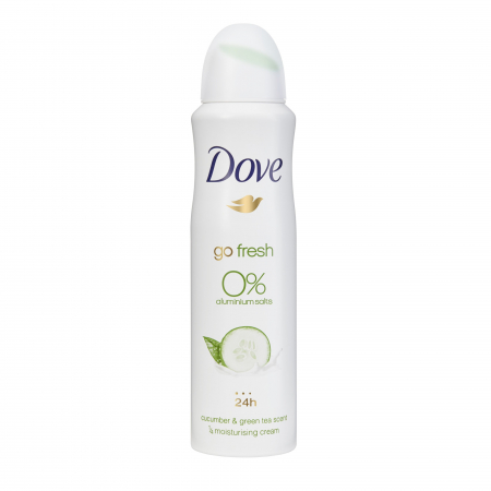 Ingrijirea corpului - Dove antiperspirant deo 150ml 0% aluminium cucumber green tea