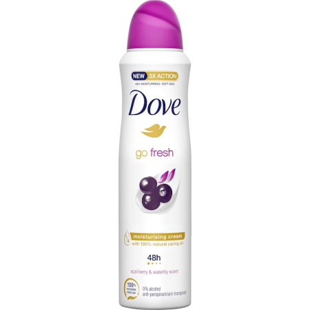 Ingrijirea corpului - DOVE ANTIPERSPIRANT DEO 150ML ADVANCED CARE ACAI BERRY&WATERLILLY