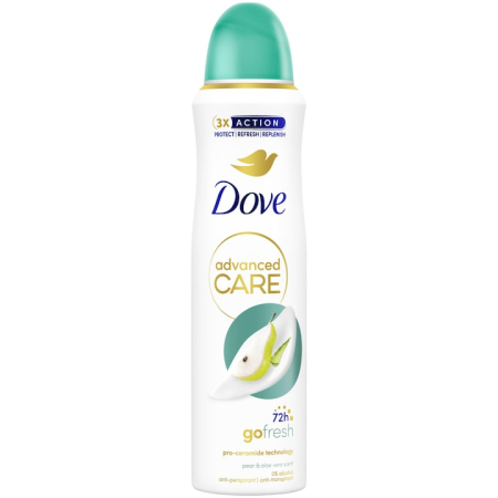 Deodorante - DOVE ANTIPERSPIRANT DEO 150ML ADVANCED CARE PEAR&LOVE VERA