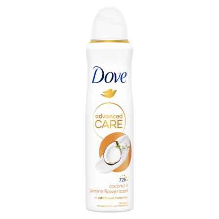 Ingrijirea corpului - DOVE ANTIPERSPIRANT DEO 200ML ADVANCED CARE COCONUT JASMINE FLOWER 72H