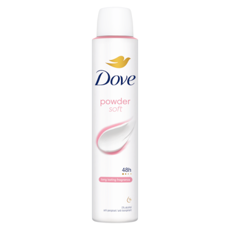 Ingrijirea corpului - DOVE ANTIPERSPIRANT DEO 200ML POWDER SOFT