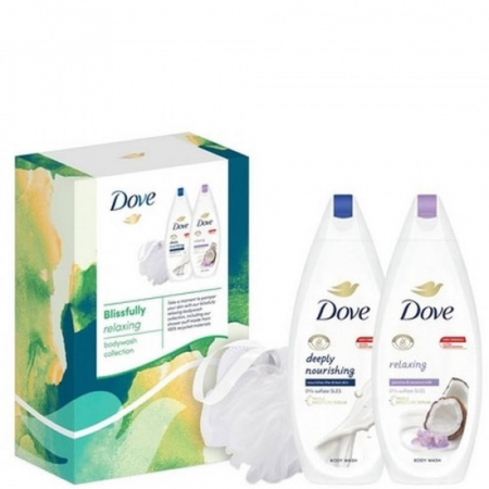 Casete cadou - Dove caseta cadou (gel dus2x225ml+burete) blissfully
