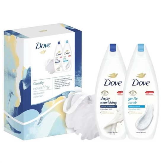 Casete cadou - Dove caseta cadou (gel dus2x225ml+burete) gently